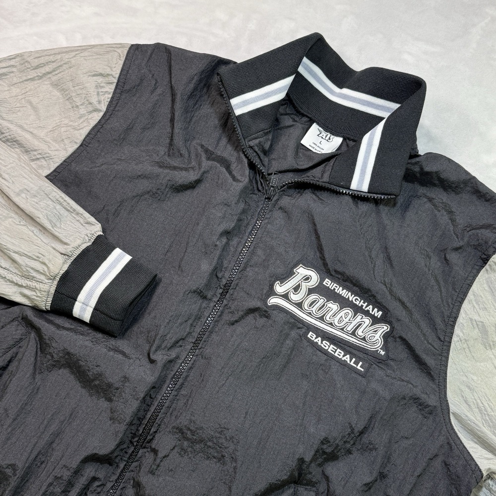 Vintage AIS Pro Worn Team Issued Birmingham Barons Jacket Jordan Era Fast S/H